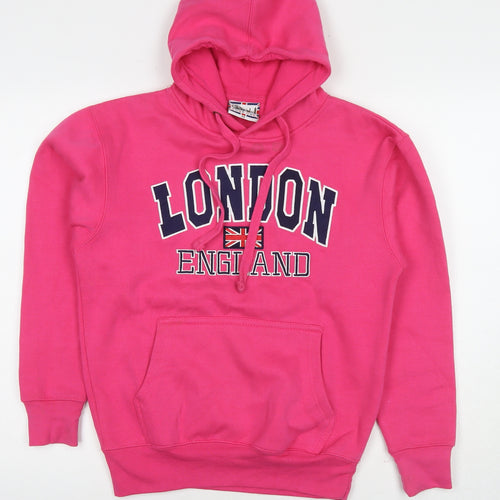 Zone One Womens Pink Cotton Pullover Hoodie Size XS Pullover - London