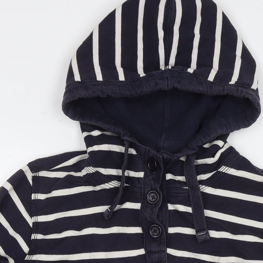 Fat Face Womens Blue Striped Cotton Pullover Sweatshirt Size 14 Pullover