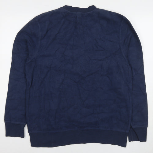 Topman Mens Blue Cotton Pullover Sweatshirt Size M