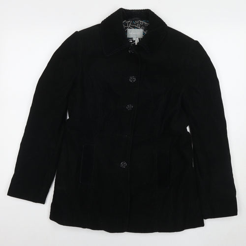 Per Una Womens Black Jacket Blazer Size 10 Buckle