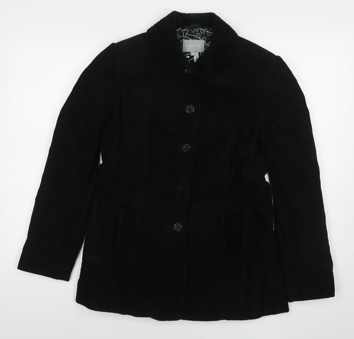 Per Una Womens Black Jacket Blazer Size 10 Buckle