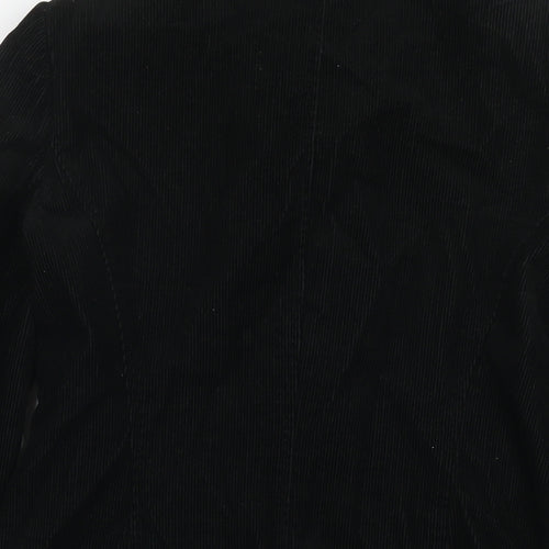 Per Una Womens Black Jacket Blazer Size 10 Buckle