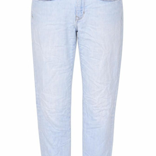 Gap Womens Blue Cotton Cropped Jeans Size 14 L27 in Regular Zip