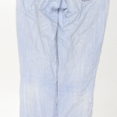 Gap Womens Blue Cotton Cropped Jeans Size 14 L27 in Regular Zip