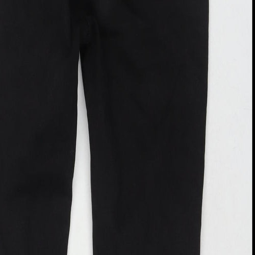 Autu Zcci Womens Black Cotton Blend Bootcut Jeans Size M L24 in Regular Zip