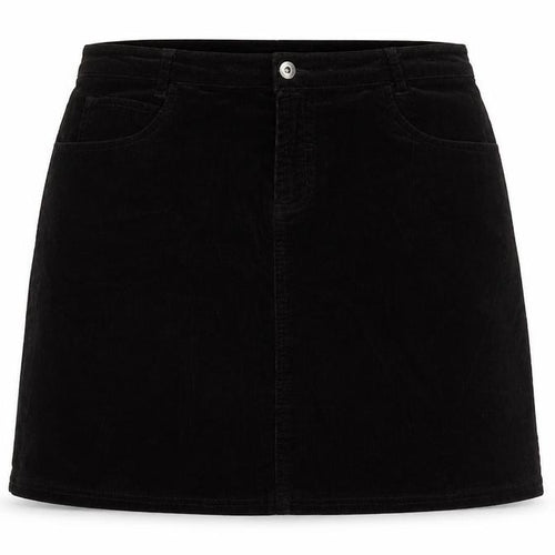 John Lewis Womens Brown Cotton A-Line Skirt Size 14 Zip