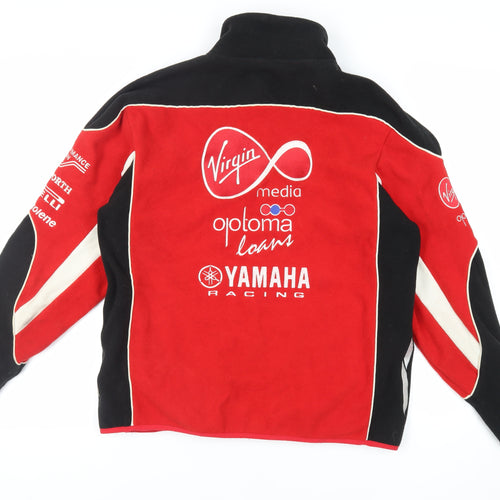 Yamaha Mens Red Jacket Size S Zip - Logo Zipped Pockets