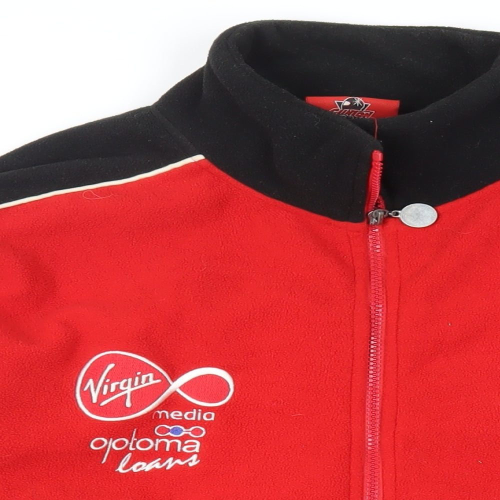 Yamaha Mens Red Jacket Size S Zip - Logo Zipped Pockets