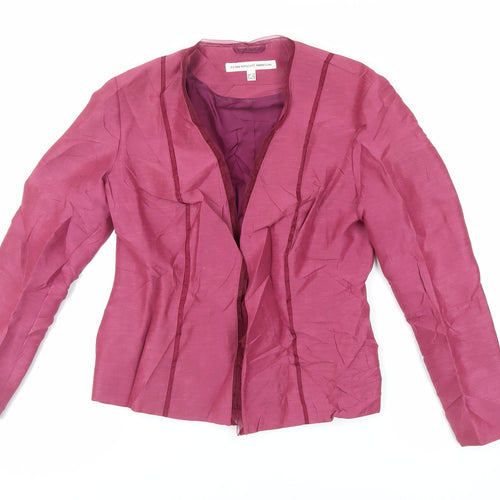 Fenn Wright Manson Womens Pink Jacket Blazer Size 10 - Open