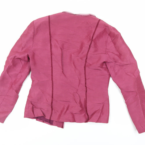 Fenn Wright Manson Womens Pink Jacket Blazer Size 10 - Open