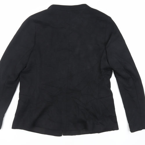 Marks and Spencer Womens Black Jacket Blazer Size 14 Button