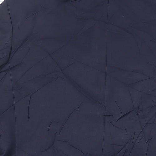 Marks and Spencer Mens Blue Polyester Jacket Suit Jacket Size 42 Regular