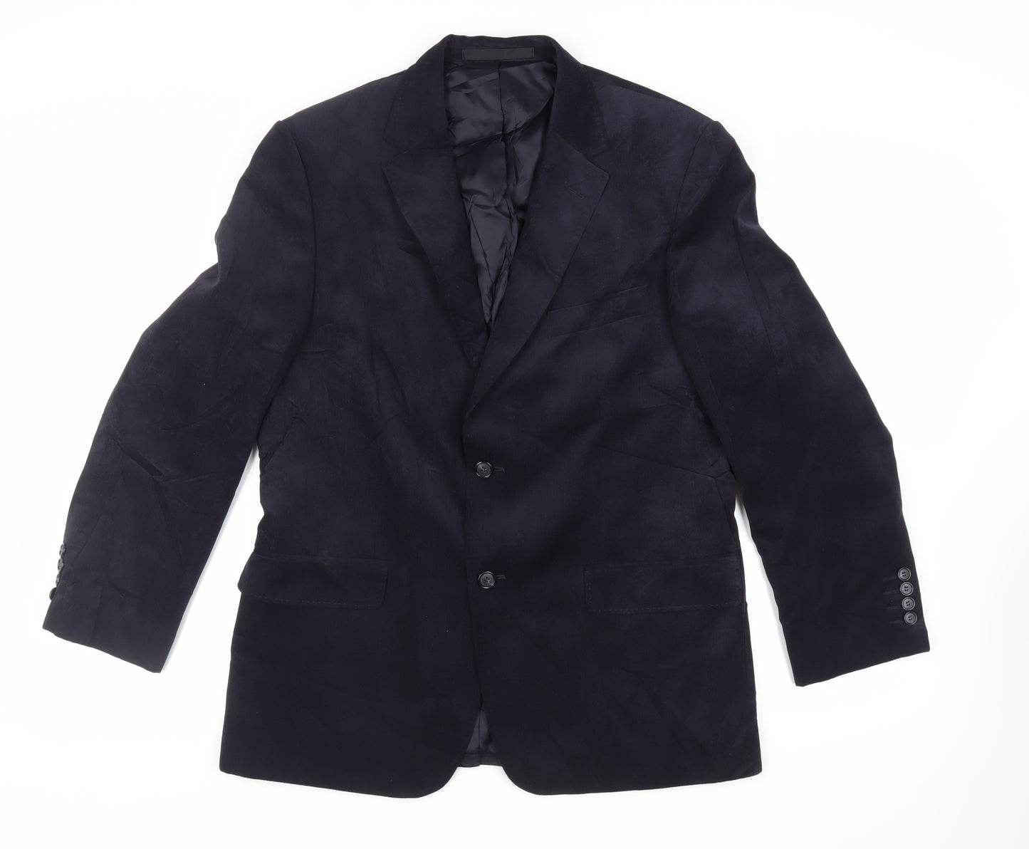 Marks and Spencer Mens Blue Polyester Jacket Blazer Size 40 Regular
