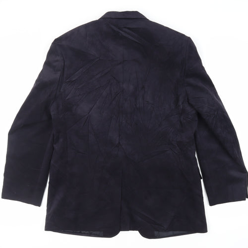 Marks and Spencer Mens Blue Polyester Jacket Blazer Size 40 Regular
