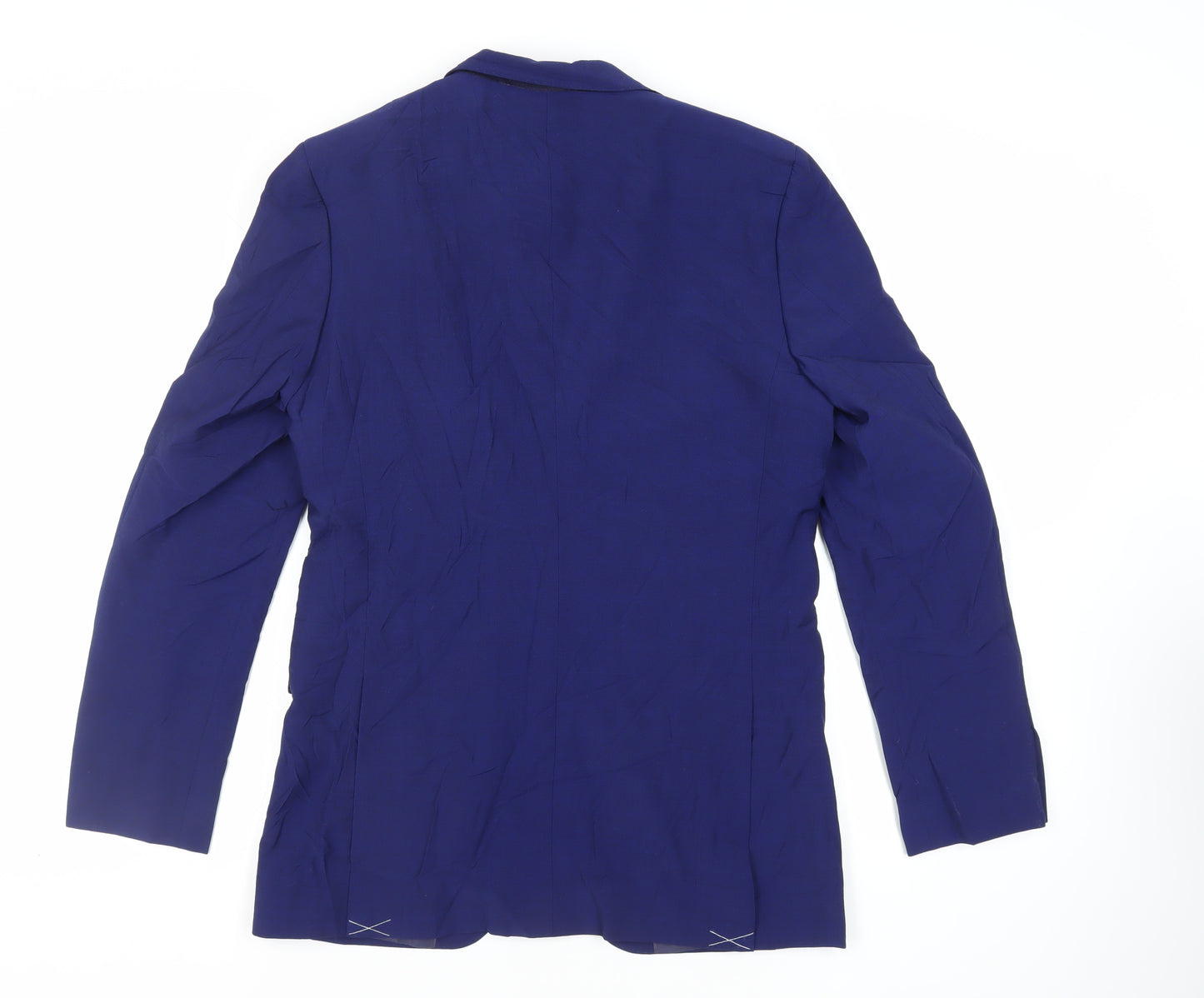 Marks and Spencer Mens Blue Wool Jacket Suit Jacket Size 38 Regular
