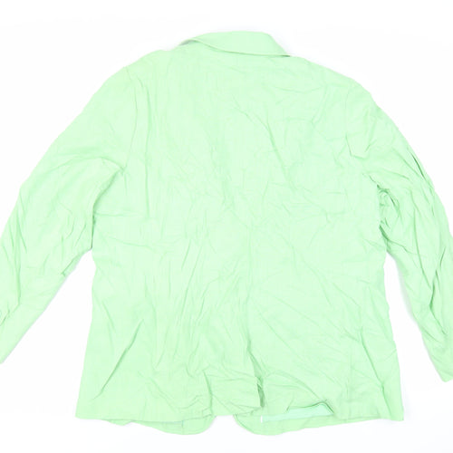 Marks and Spencer Womens Green Jacket Blazer Size 20 Button