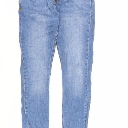ASOS Womens Blue Cotton Skinny Jeans Size 30 in L28 in Regular Zip