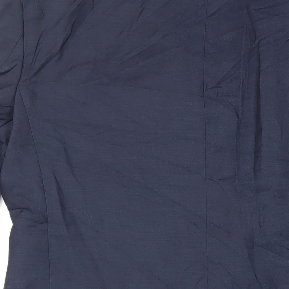 Marks and Spencer Mens Blue Wool Jacket Suit Jacket Size 38 Regular