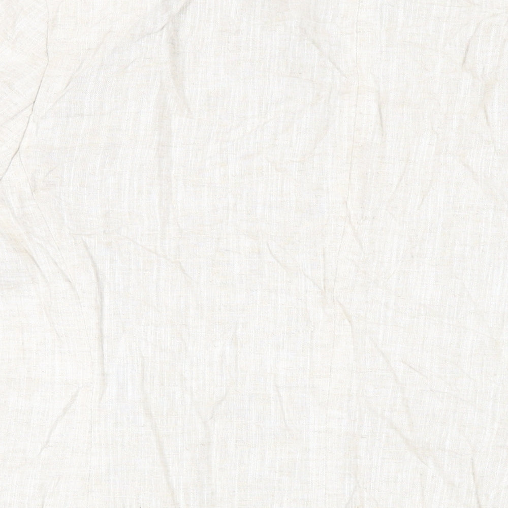 Marks and Spencer Womens Beige Jacket Blazer Size 12 - Open Ruched Sleeve