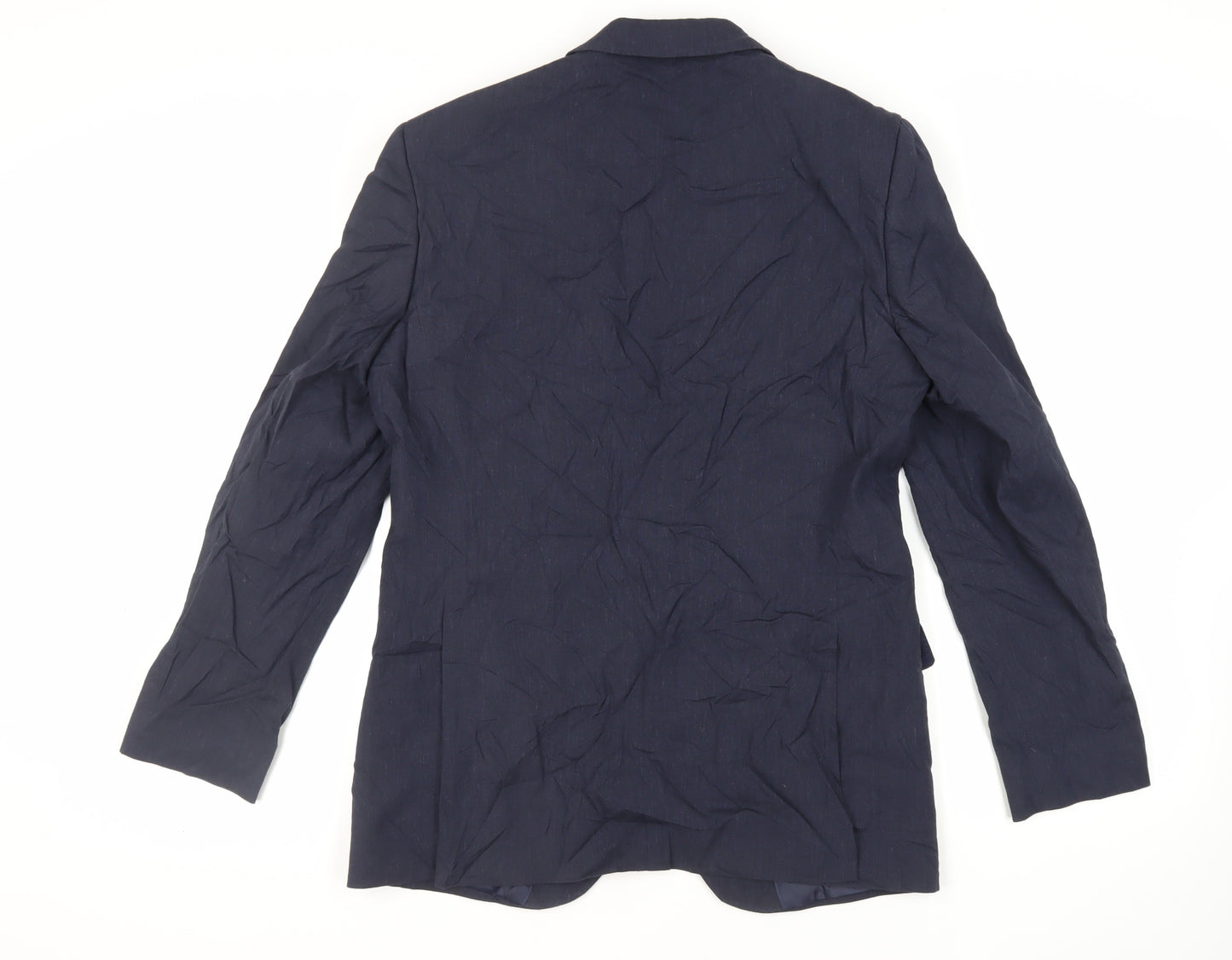 Marks and Spencer Mens Blue Polyester Jacket Suit Jacket Size 40 Regular