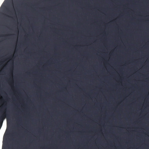 Marks and Spencer Mens Blue Polyester Jacket Suit Jacket Size 40 Regular