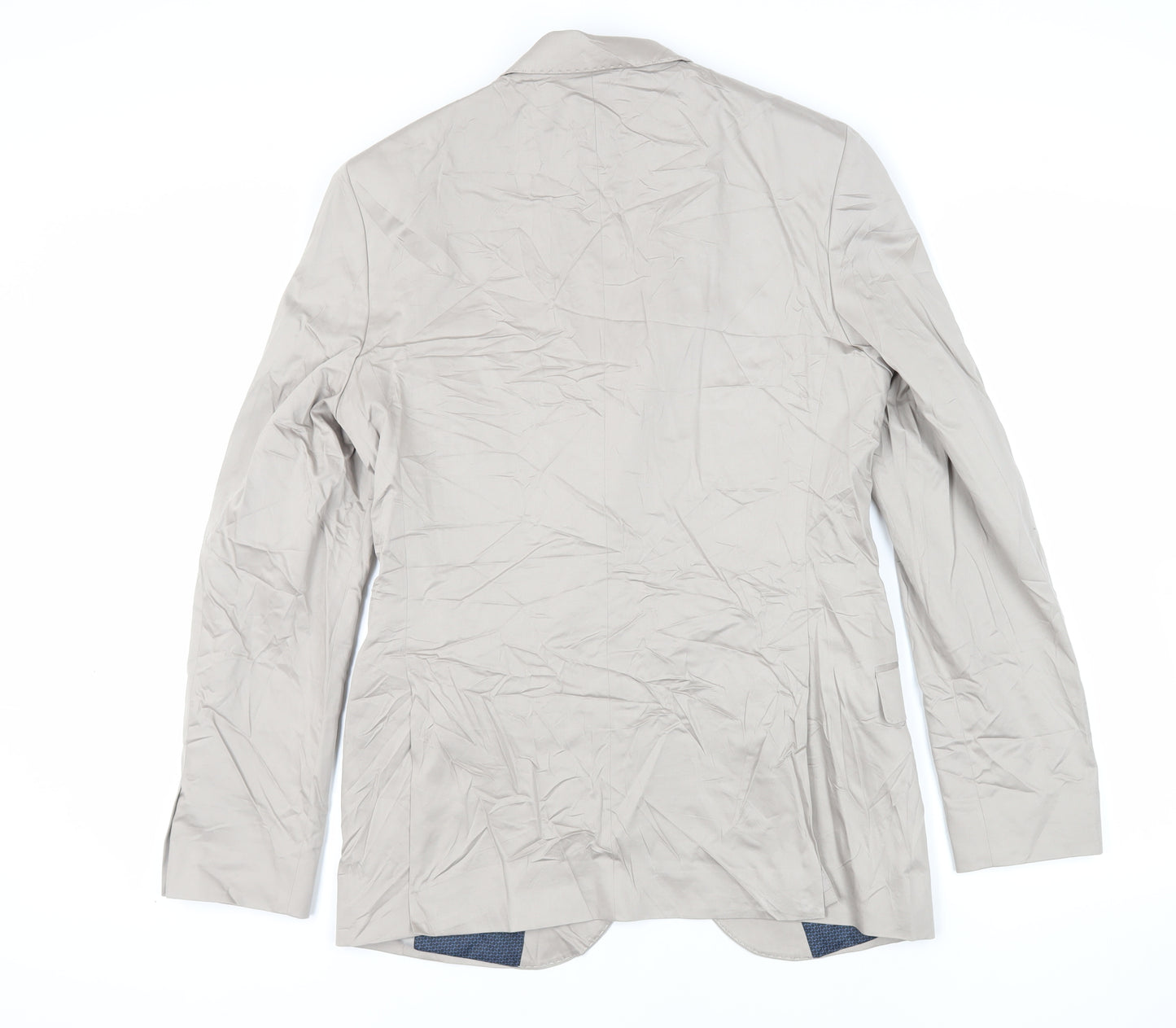 Marks and Spencer Mens Beige Cotton Jacket Blazer Size 38 Regular