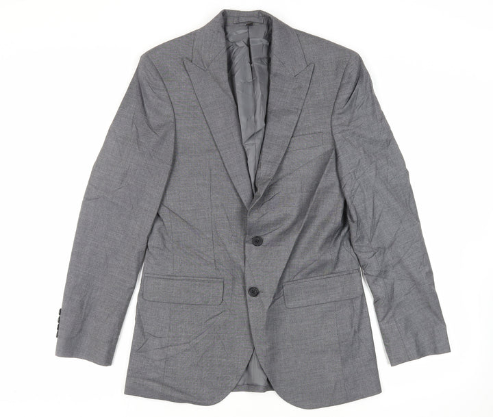 Marks and Spencer Mens Grey Polyester Jacket Suit Jacket Size 36 Regular