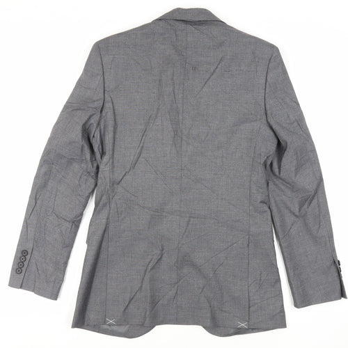 Marks and Spencer Mens Grey Polyester Jacket Suit Jacket Size 36 Regular