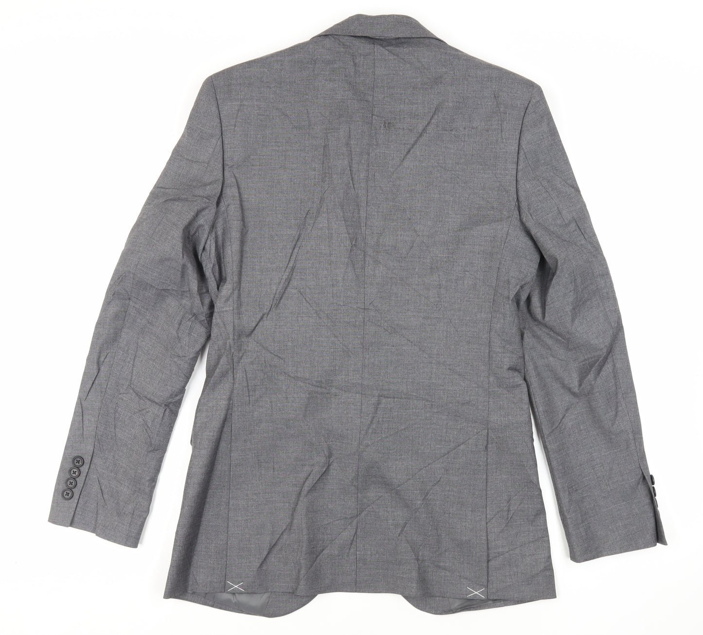 Marks and Spencer Mens Grey Polyester Jacket Suit Jacket Size 36 Regular