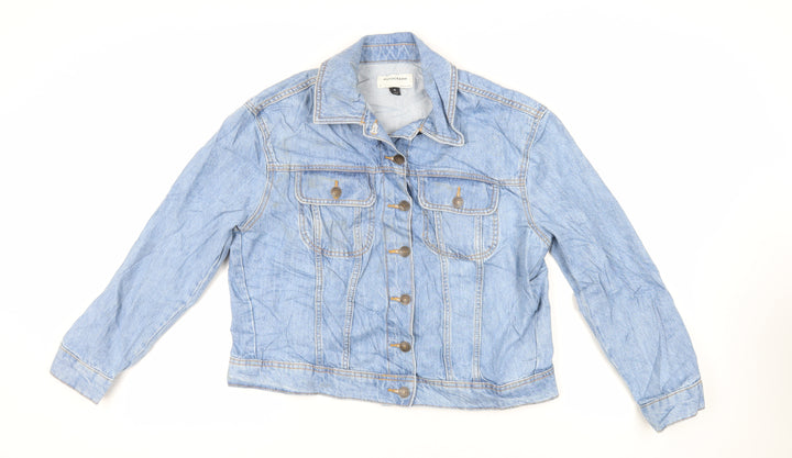 Marks and Spencer Womens Blue Jacket Size 12 Button