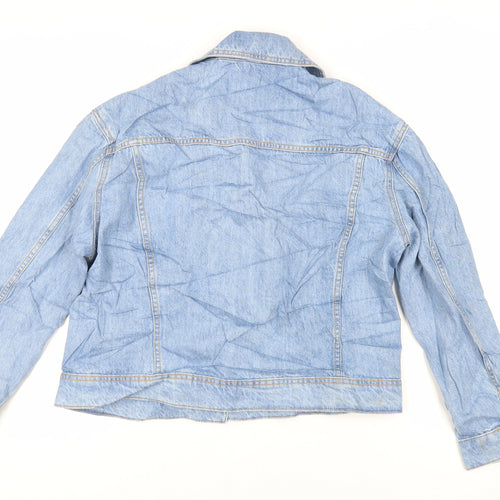 Marks and Spencer Womens Blue Jacket Size 12 Button