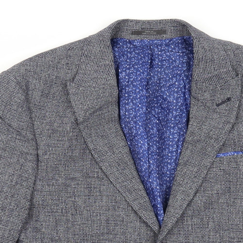 Marks and Spencer Mens Blue Cotton Jacket Blazer Size 36 Regular