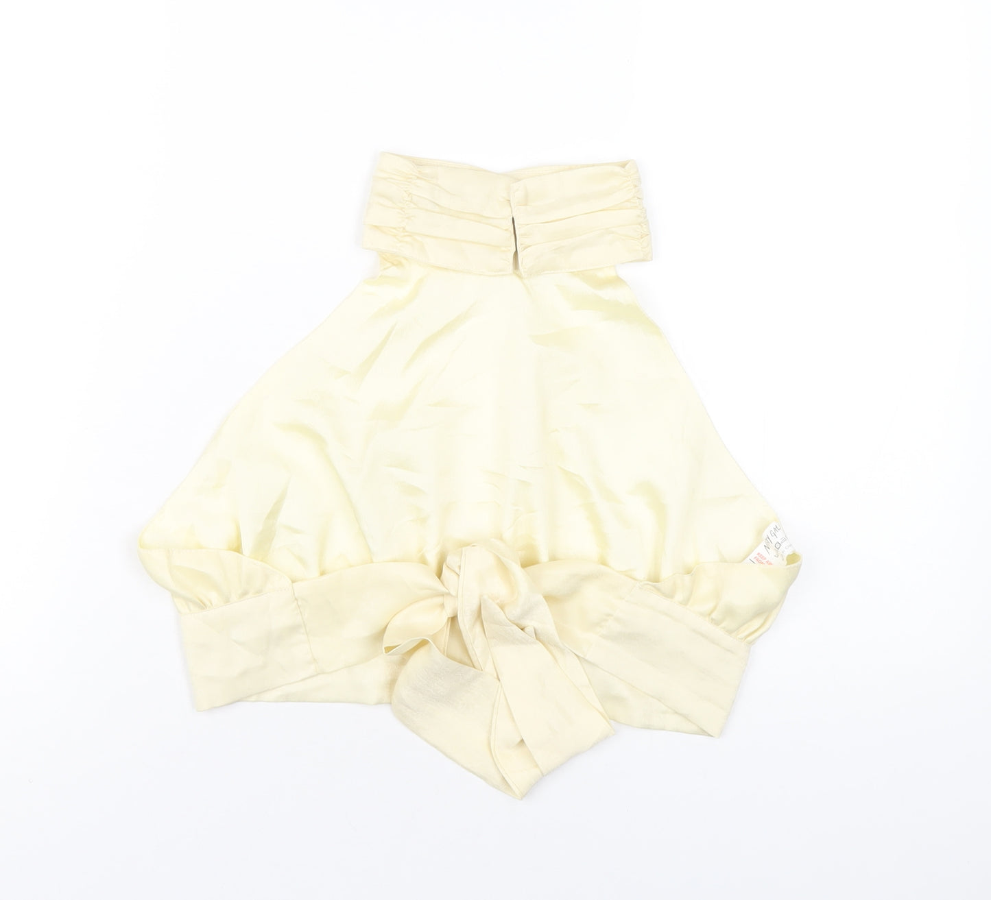Nasty Gal Womens Ivory Polyester Basic T-Shirt Size 10 Halter