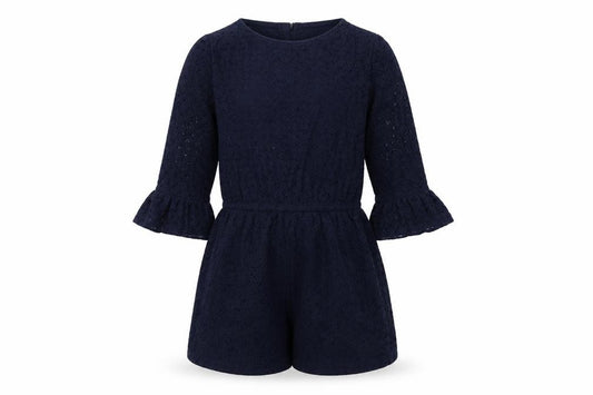 Gap Girls Blue Cotton Playsuit One-Piece Size M Zip