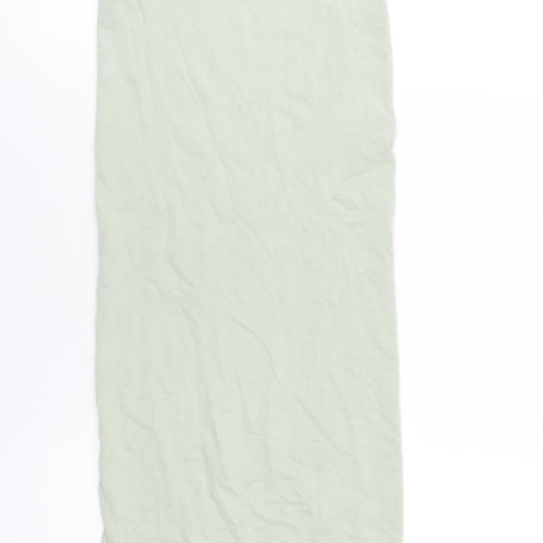 Zara Womens Green Viscose Tank Dress Size XS Scoop Neck Pullover