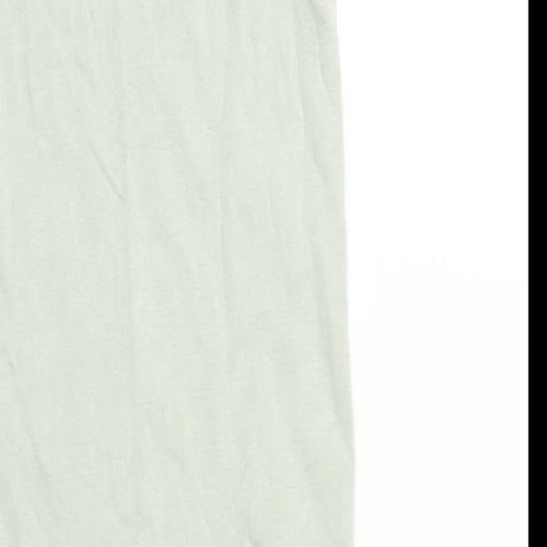 Zara Womens Green Viscose Tank Dress Size XS Scoop Neck Pullover