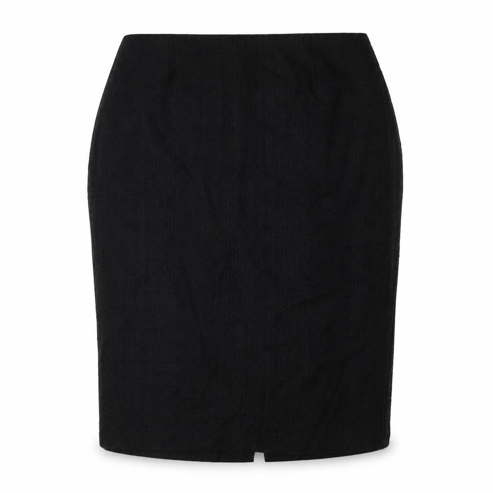 Femme Womens Black Polyester Straight & Pencil Skirt Size 20 Zip
