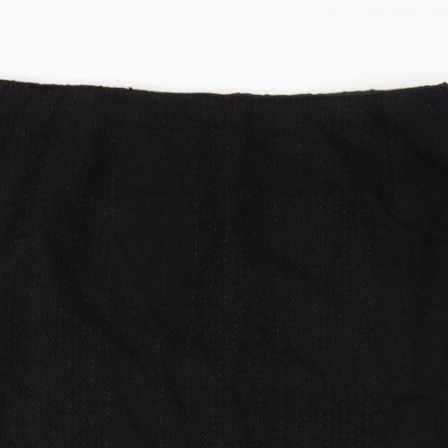 Femme Womens Black Polyester Straight & Pencil Skirt Size 20 Zip