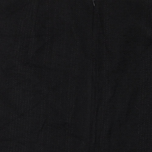 Femme Womens Black Polyester Straight & Pencil Skirt Size 20 Zip