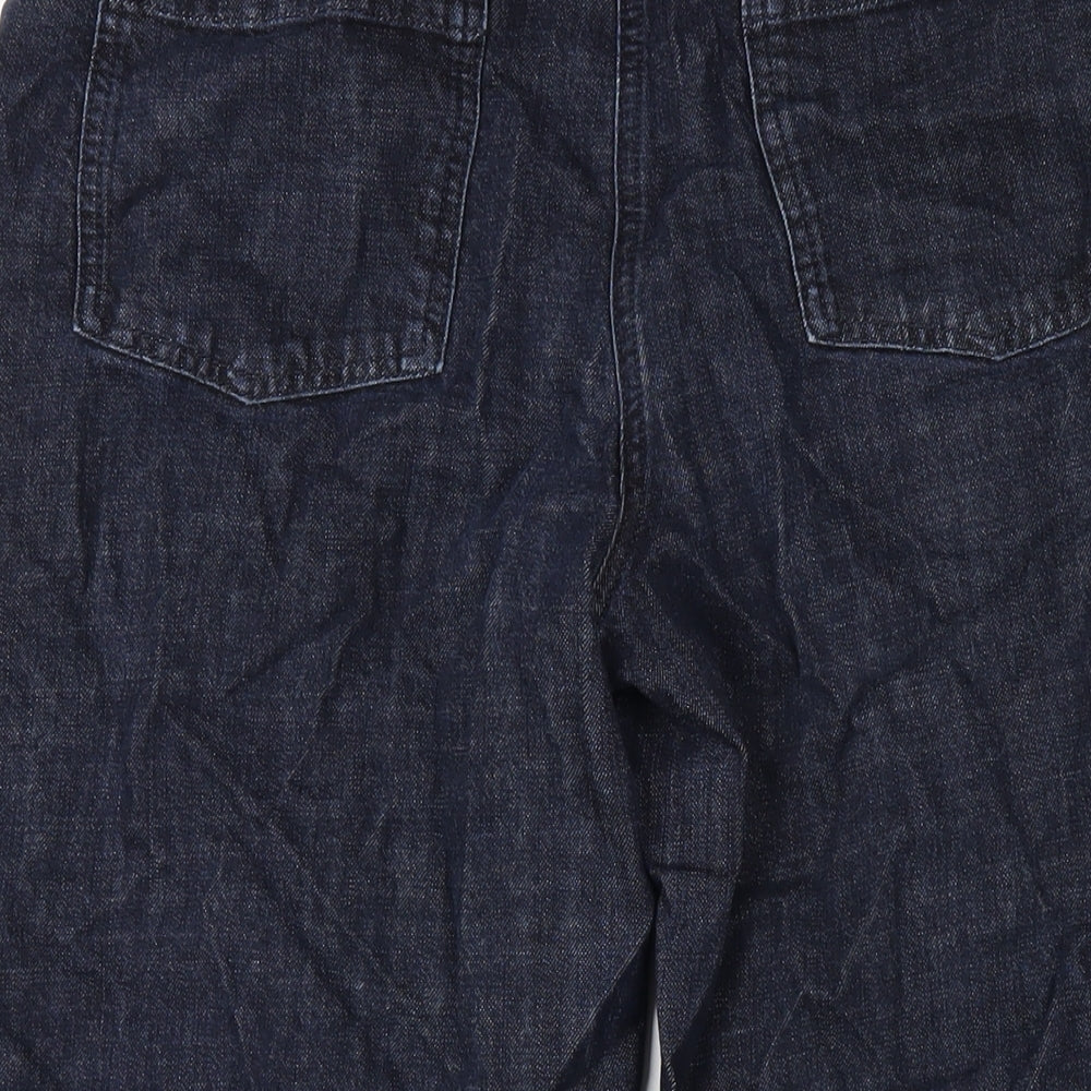 Toast Womens Blue Cotton Wide-Leg Jeans Size 32 in L25 in Regular Zip