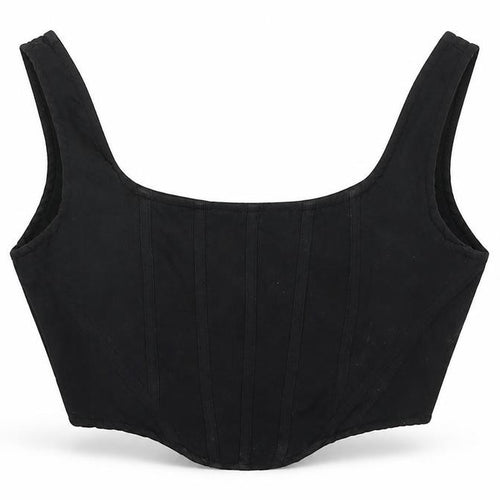 NAANAA Womens Black Polyester Cropped T-Shirt Size 6 Scoop Neck