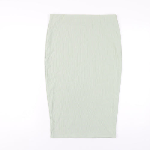In the Style Womens Green Polyester Straight & Pencil Skirt Size 14