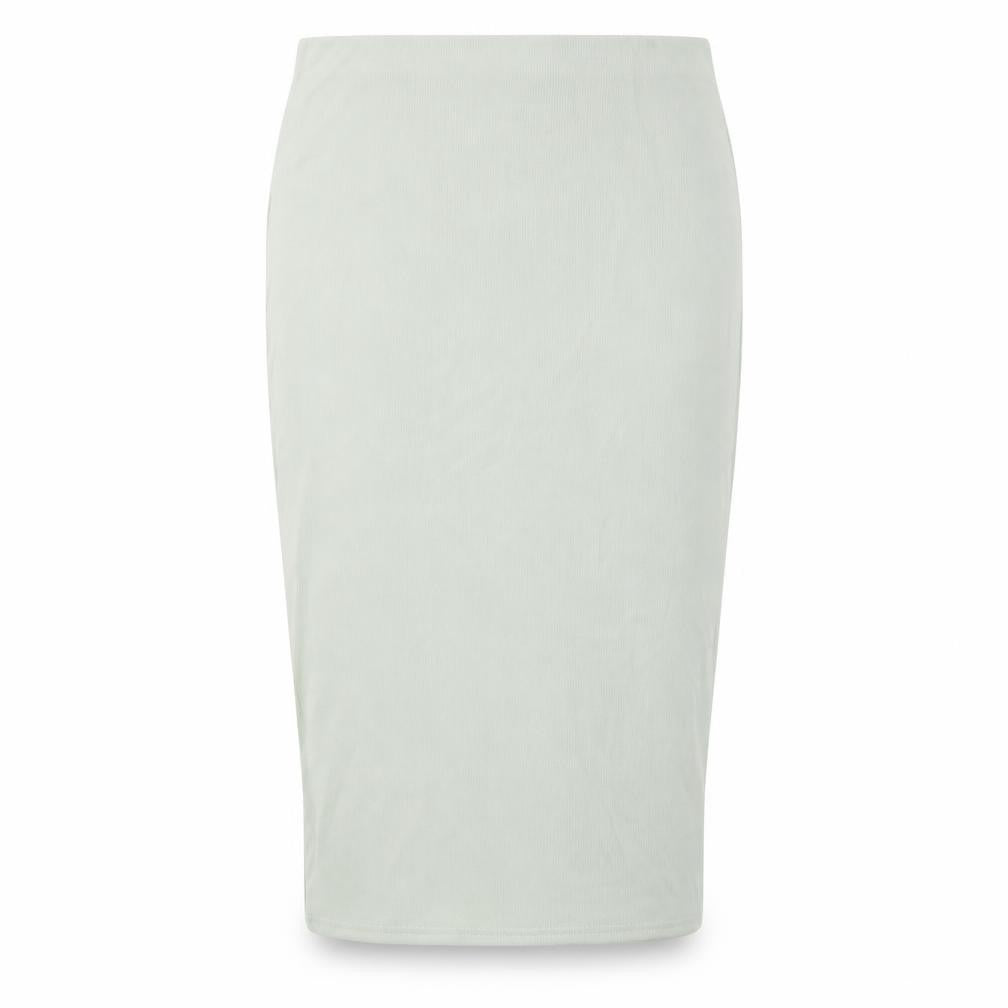 In the Style Womens Green Polyester Straight & Pencil Skirt Size 14