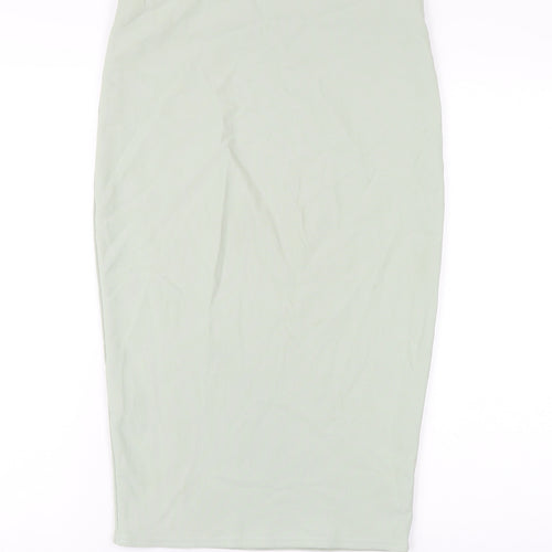In the Style Womens Green Polyester Straight & Pencil Skirt Size 14