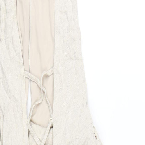 ASOS Womens Beige Viscose Mini Size 10 Halter Zip