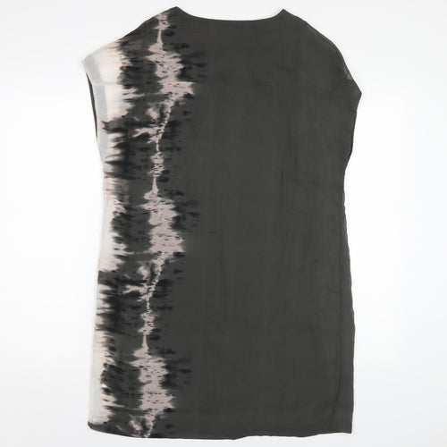 VERO MODA Womens Green Tie Dye Polyester A-Line Size XS Round Neck Pullover