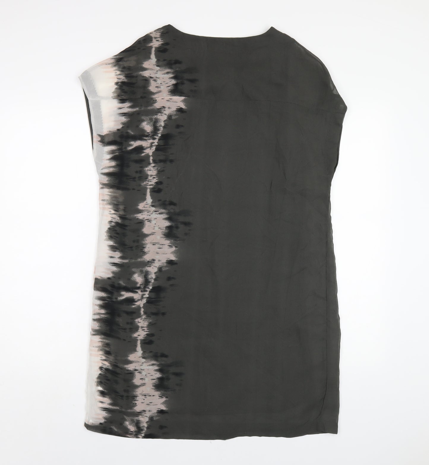 VERO MODA Womens Green Tie Dye Polyester A-Line Size XS Round Neck Pullover