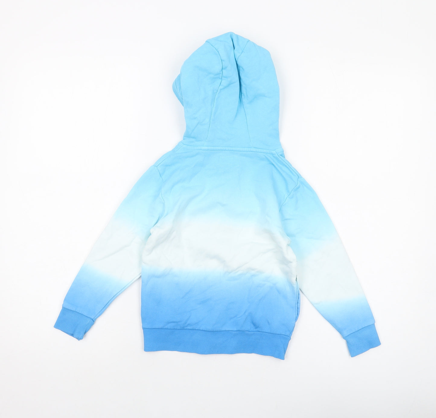 Nike Girls Blue Geometric Cotton Full Zip Hoodie Size 5 Years Zip