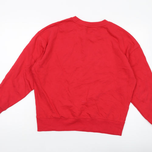 Harvard Womens Red Cotton Pullover Sweatshirt Size 10 Pullover