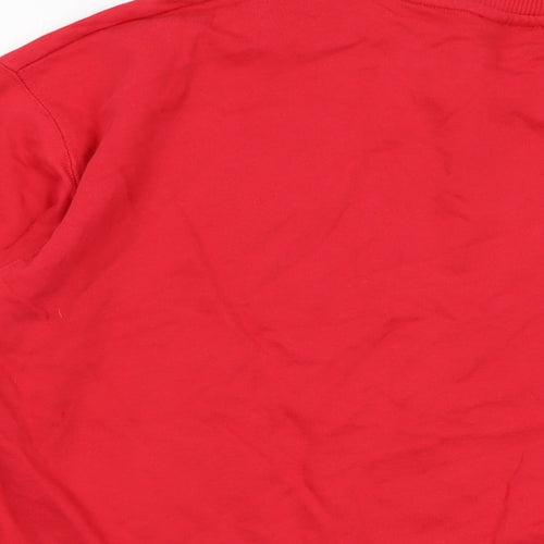 Harvard Womens Red Cotton Pullover Sweatshirt Size 10 Pullover